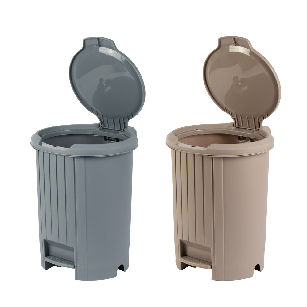 Tuffex Plastic Push Open Pedalled Bin 14L 27 x 35cm Assorted Colours 11892 / TP697 (Big Parcel Rate)