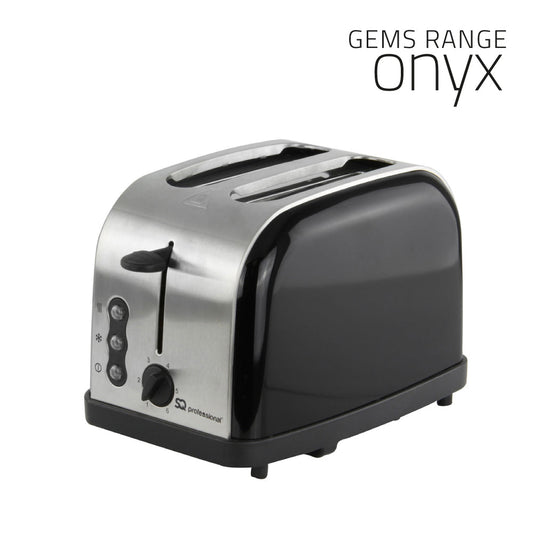 SQ Professional Gems Legacy 2 Slice Toaster 900W Onyx 3433 A (Parcel Rate)