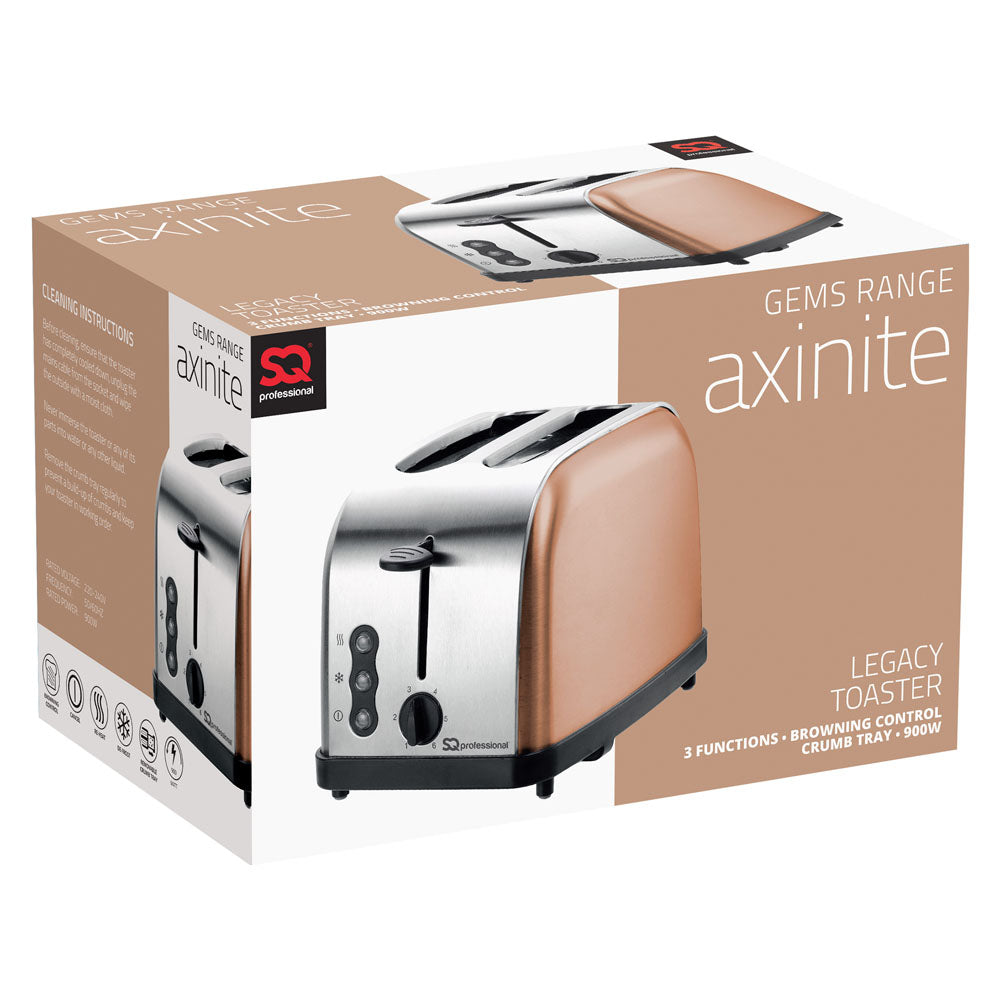 SQ Professional Gems Legacy 2 Slice Toaster 900W Axinite P97111 / 7209 A  (Parcel Rate)