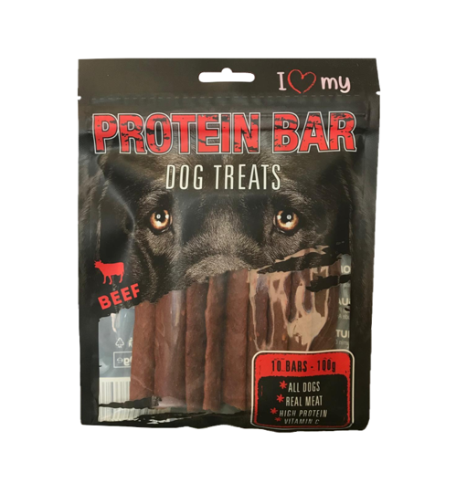 Pet Dog Treats Protein Bar Beef 10 Pack 76698 (Parcel Rate)