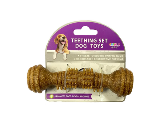 Pet Dog Teething Toy Spikey Rounded Rod Shape 14cm 7795 (Parcel Rate)