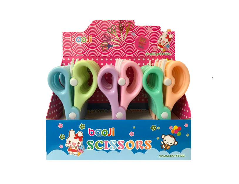 Dual Candy Coloured Paper Scissors 13.5 cm Assorted Colours 7809 (Large Letter Rate)