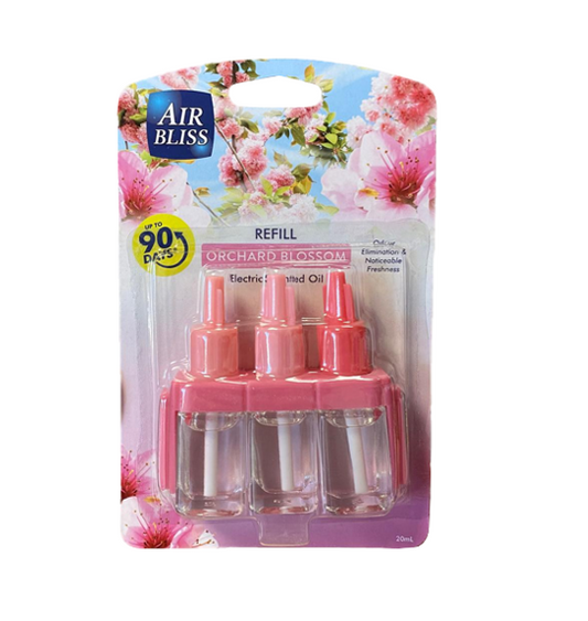 Air Bliss Air Freshener Scented Oil Plug In Refill 20ml Orchid Blossom AOB (Parcel Rate)