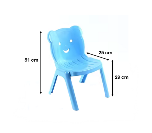 Happy Children's Plastic Chair 51 x 25 x 29 cm Assorted Colours ELHAPPY (Big Parcel Rate)
