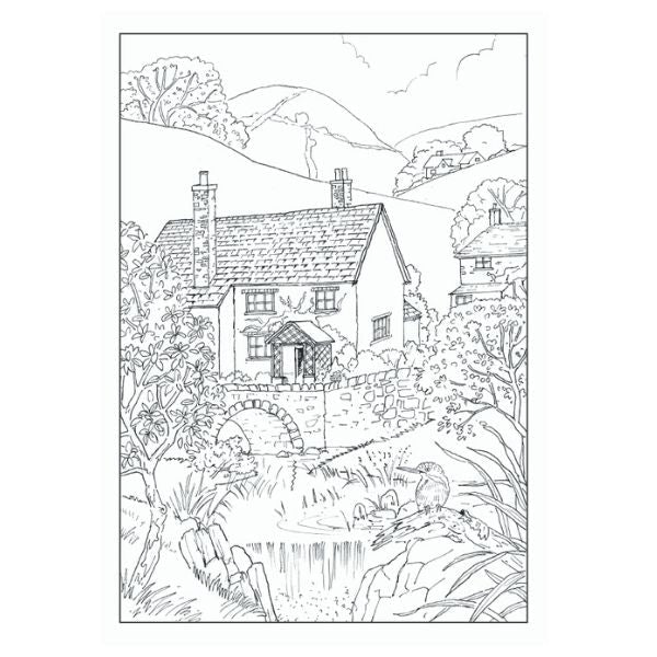 World of Art Adult Colouring Book Country Scenes, Castles & Cottages Assorted Designs  P2581 (Large Letter Rate)