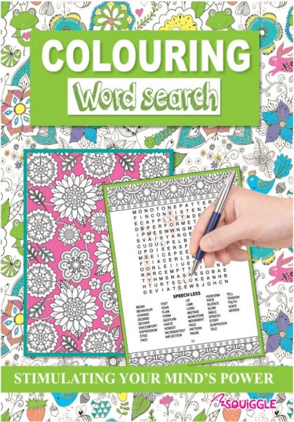 A4 Colouring Word Search Book Assorted Designs P2824 (Parcel Rate)