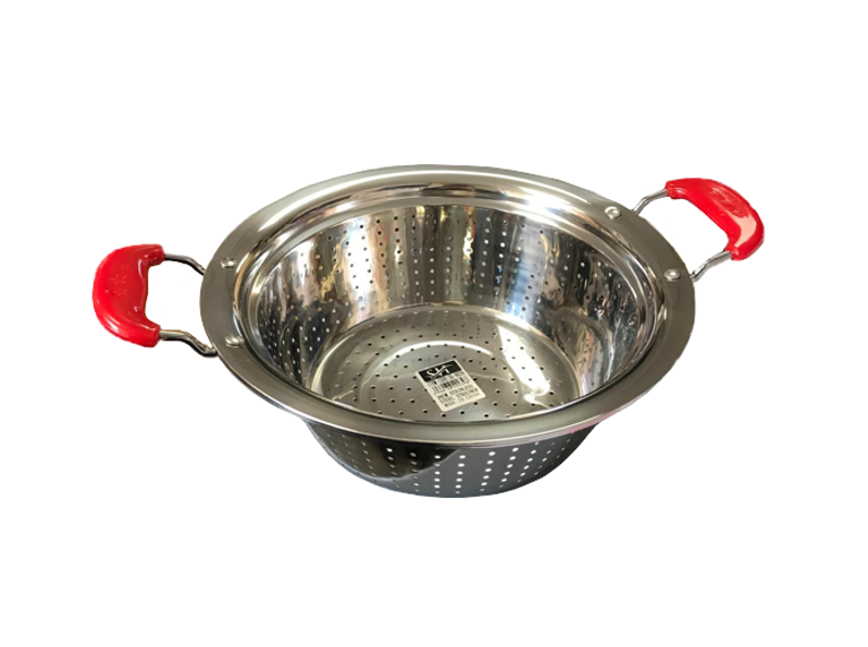 Stainless Steel Colander Strainer with Two Handles 30cm SG9040 (Parcel Rate)