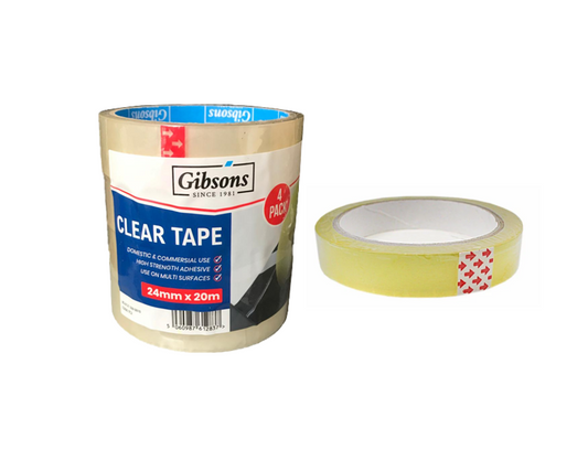 Clear Parcel Tape 24mm x 20m Pack of 4 TC2 (Parcel Rate)