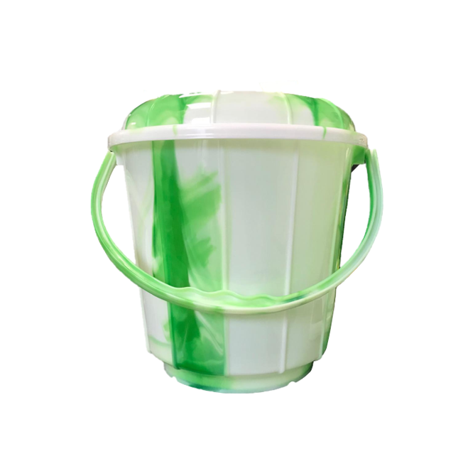 18 Litre Tie Dye Design Plastic Bucket with Lid Assorted Colours TS60992 (Big Parcel Rate)