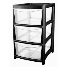 3 Tier Plastic Storage Drawer Tower Unit Storage Box Clear 60 x 36 x 40 cm Assorted Colours LL5063 / LL5220 (Big Parcel)