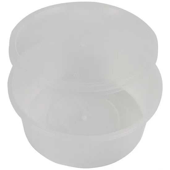 Round Plastic Food Storage Take Away Container 16oz Pack of 5 ST81613 (Parcel Rate)