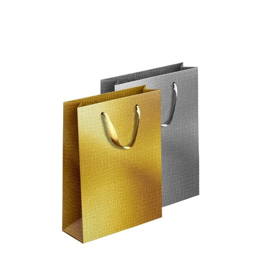 Embossed Metallic Paper Gift Bag Extra Large Assorted Colours P1917 (Parcel Rate)