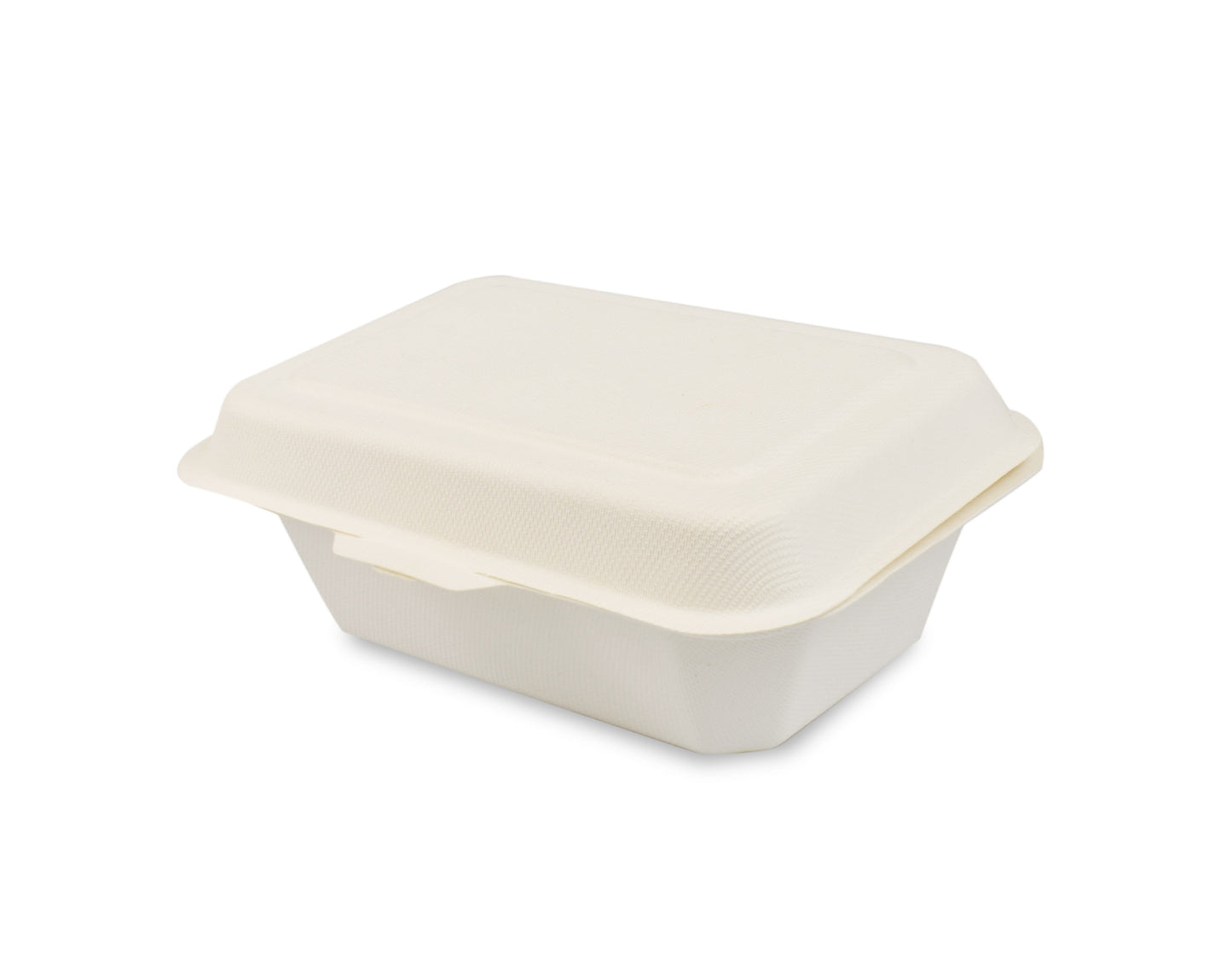 250 Pieces Disposable Eco Bagasse Hinged Take Away Food Container Meal Potato Box 600ml 33501 (Big Parcel Rate)