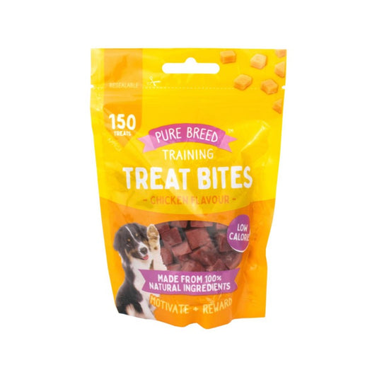 Pet Dog Treats Bites Dry Chicken Cubes 100g 323890 (Parcel Rate)