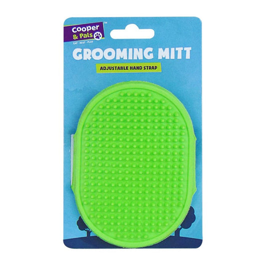 Pet Dog Cat Grooming Brushing Mitt with Adjustable Hand Strap 17.5 x 10.5 x 2cm 318827 (Parcel Rate)