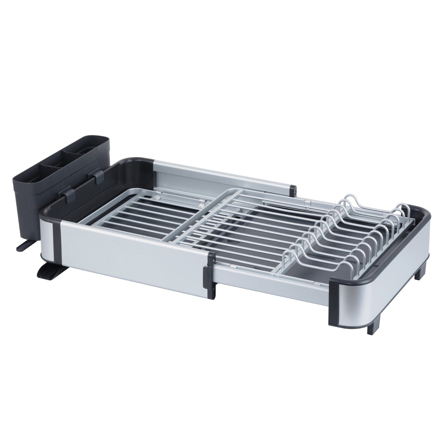 SQ Professional Durane Aluminium Expandable Dish Drainer 43-61 x 30 x 14.5 cm Silver 11299 (Big Parcel Rate)