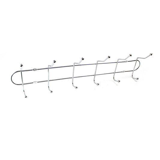 Chrome 6 Hook Rack Hanger 20 cm 0718 (Parcel Rate)