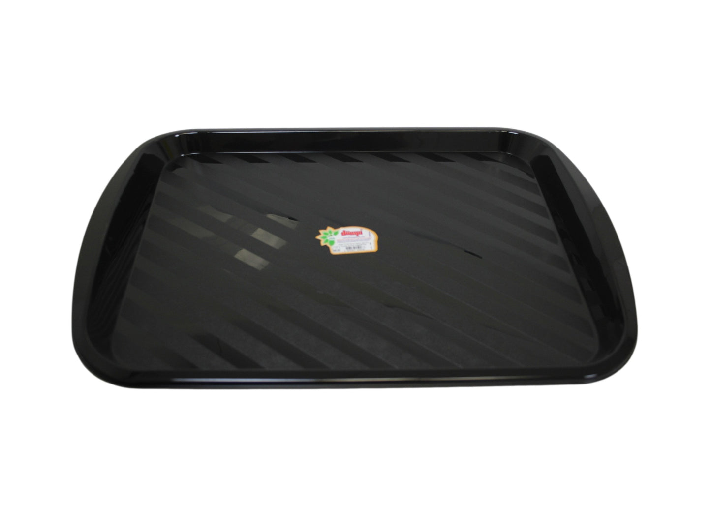 Black Plastic Serving Tray Canteen Cafe Fast Food Dinner Kitchen Breakfast 43 x 31cm 15006 (Parcel Rate)