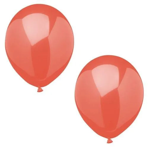 Papstar Metallic Red Birthday Party Balloons 10 Piece Party Pack 25cm 82820 (Large Letter Rate)