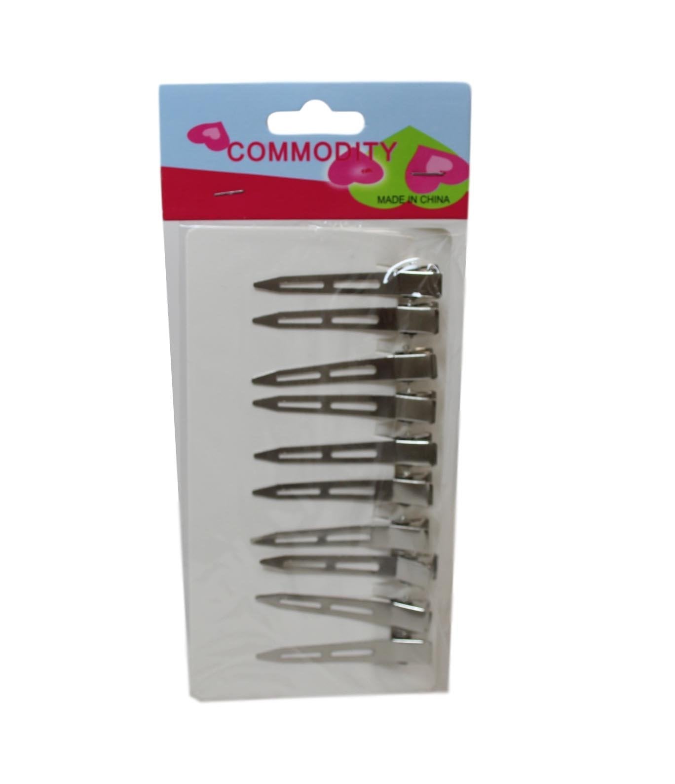 Metal Hair Clips 6 cm Pack of 10 1979 (Large Letter Rate)