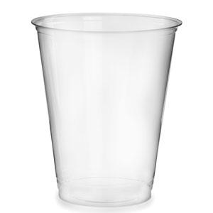 12 Pack Disposable Party Fun Plastic 1 Pint Clear Disposable Glasses 15cm 3737 (Parcel Rate)