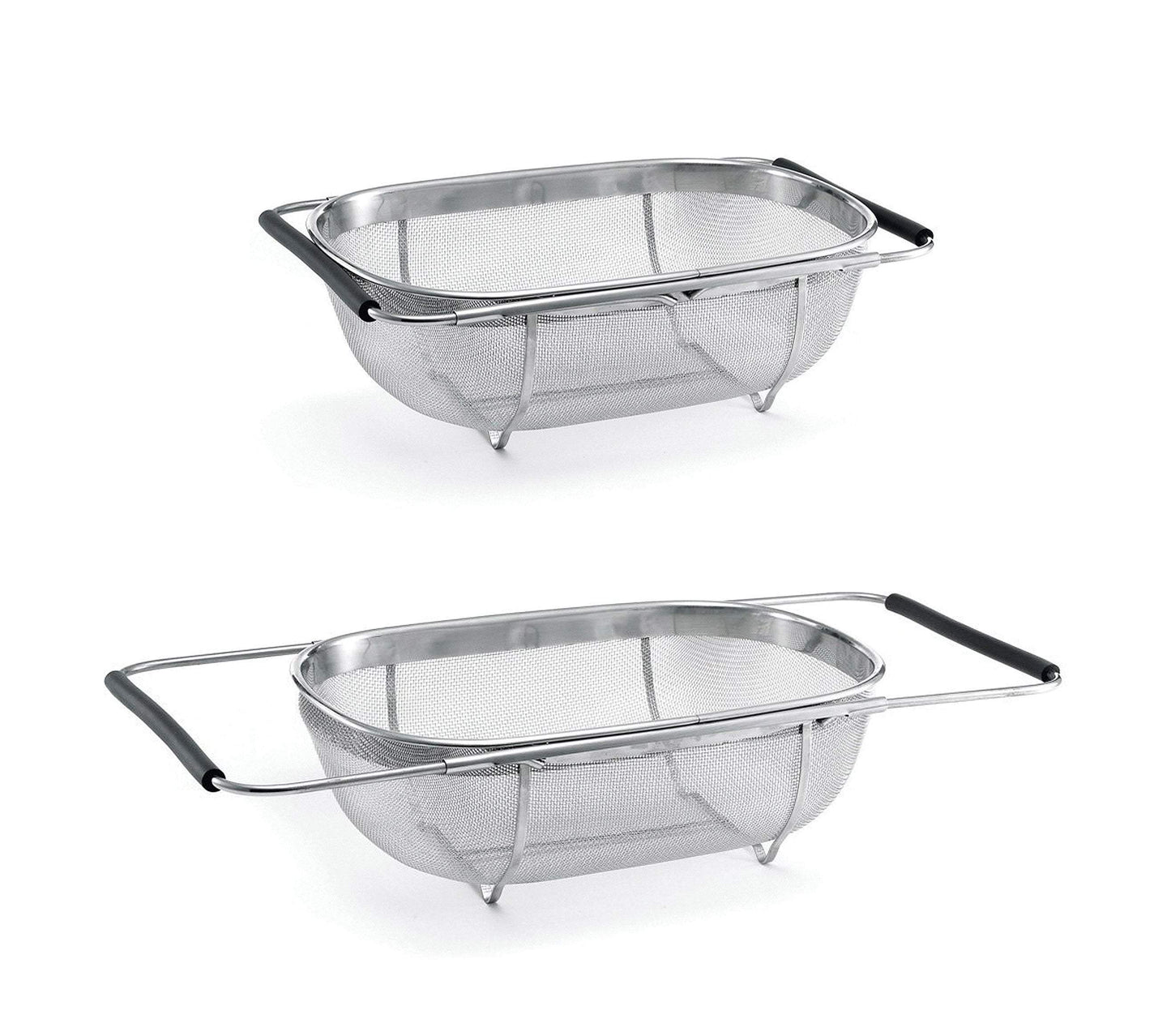 Extendable Metal Rectangular Kitchen Sink Strainer 34 x 24 x 10 cm 9734 / 2010 A (Parcel Rate)