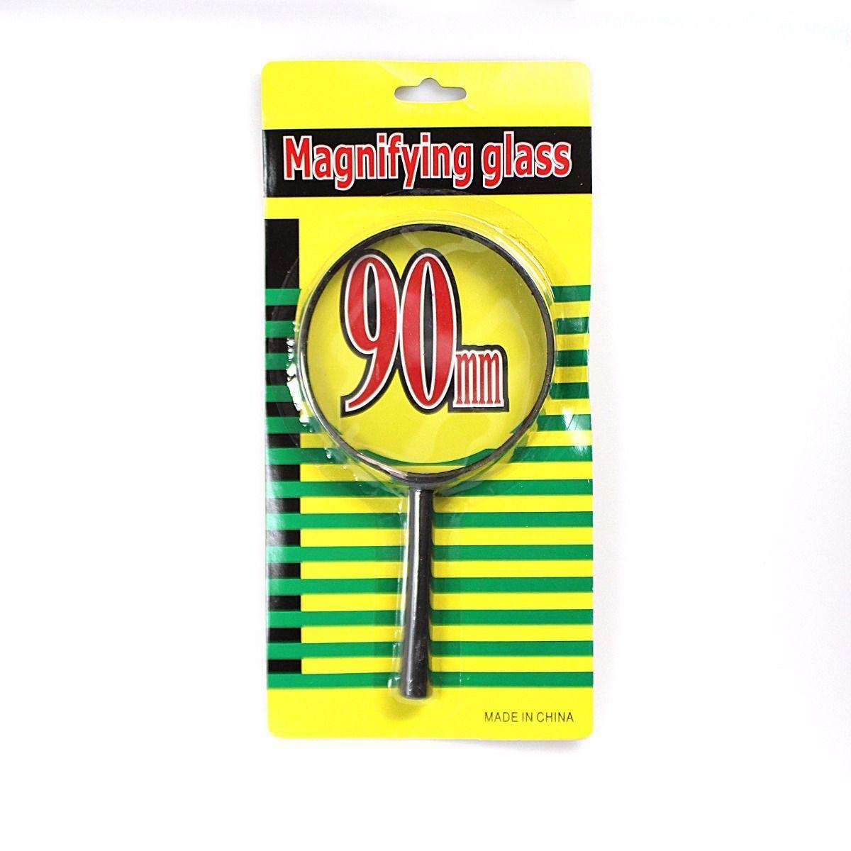 Multi Purpose Handheld  Magnifying Glass 90mm Black Frame 0605 (Parcel Rate)