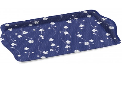 Melamine Rectangular Serving Tray 24 x 40 cm Assorted Designs ALB4120 (Parcel Rate)