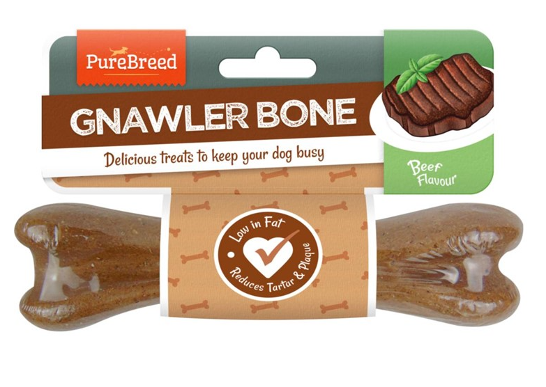 Pet Dog Treats Beef Gnawler Bone 175g 316884 / 995777 (Parcel Rate)