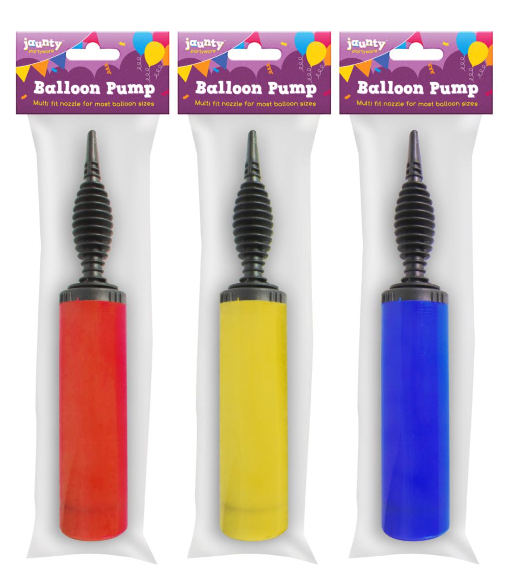 Balloon Pump Multi Fit Nozzle Assorted Colours 317783 (Parcel Rate)