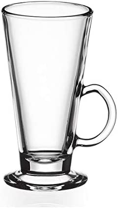 Tall Coffee Latte Glass Mug Set of 6 280ml / 10oz BMZ219101 (Parcel Rate)