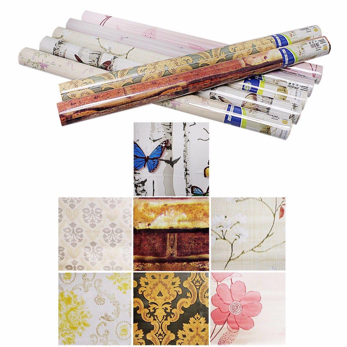 Self Adhesive Bedroom Wallpaper 45 x 200 cm Assorted Designs 3432 (Parcel Rate)