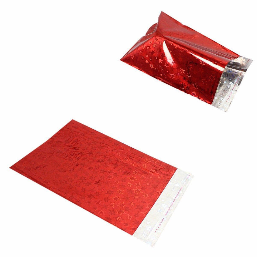 Shiny Gift Wrapping Packaging Gift Bag Envelope 28cm x 36cm Pack Of 3 Assorted Colours 4914 (Large Letter Rate)