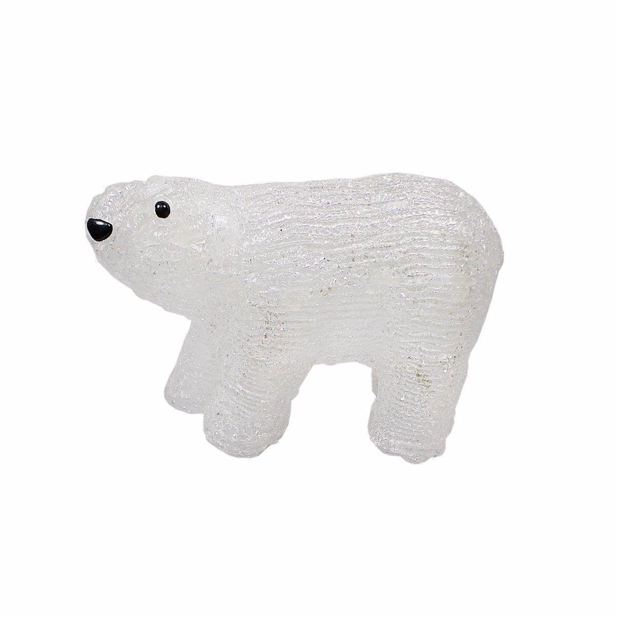 Acrylic 20 LED Christmas Decor Polar Bear Figure Indoor Light Lamp 4719 (Parcel Rate)