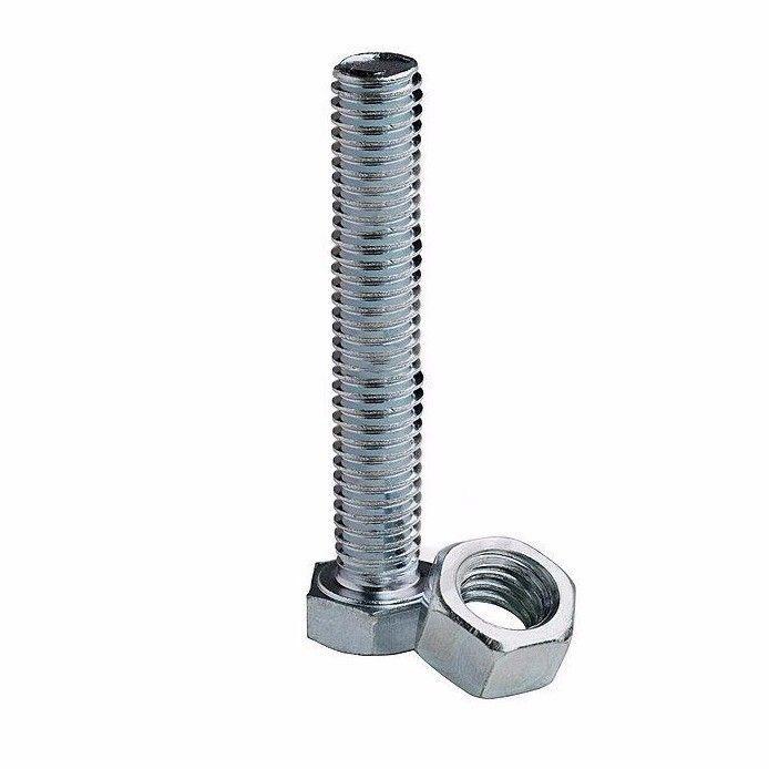 M6 X 50 Hex Bolts and Nuts Zinc Plating 5 in Pack   0328 (Large Letter Rate)