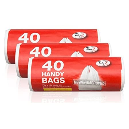 Bin Bags with Tie Handles 45 x 57.5 cm Roll of 40 B0046 A (Parcel Rate)