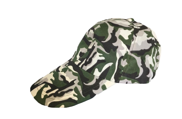 Camouflage Army Print Baseball Cap One Size Assorted Colours 4314 (Parcel Rate)