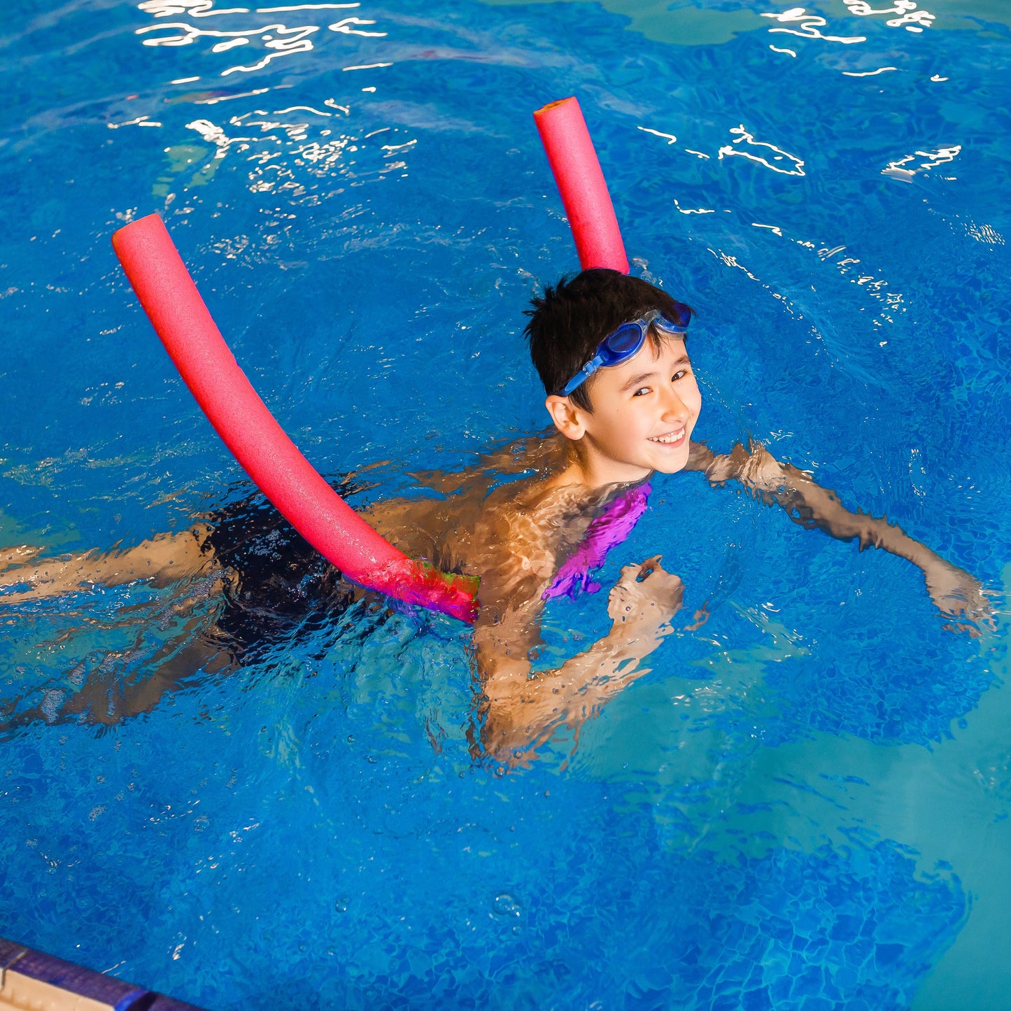 Swimming Pool Foam Noodle Tube 152cm Red 5000 (Big Parcel Rate)