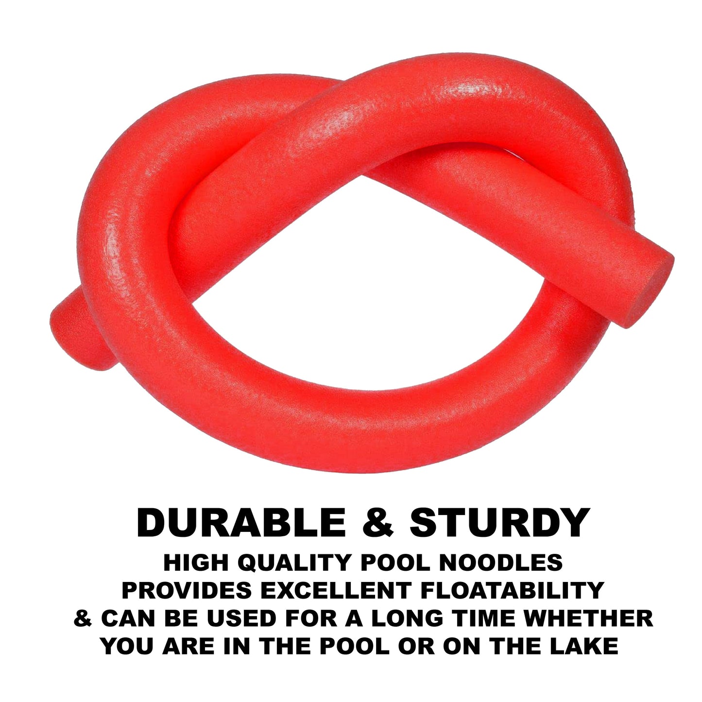 Swimming Pool Foam Noodle Tube 152cm Red 5000 (Big Parcel Rate)