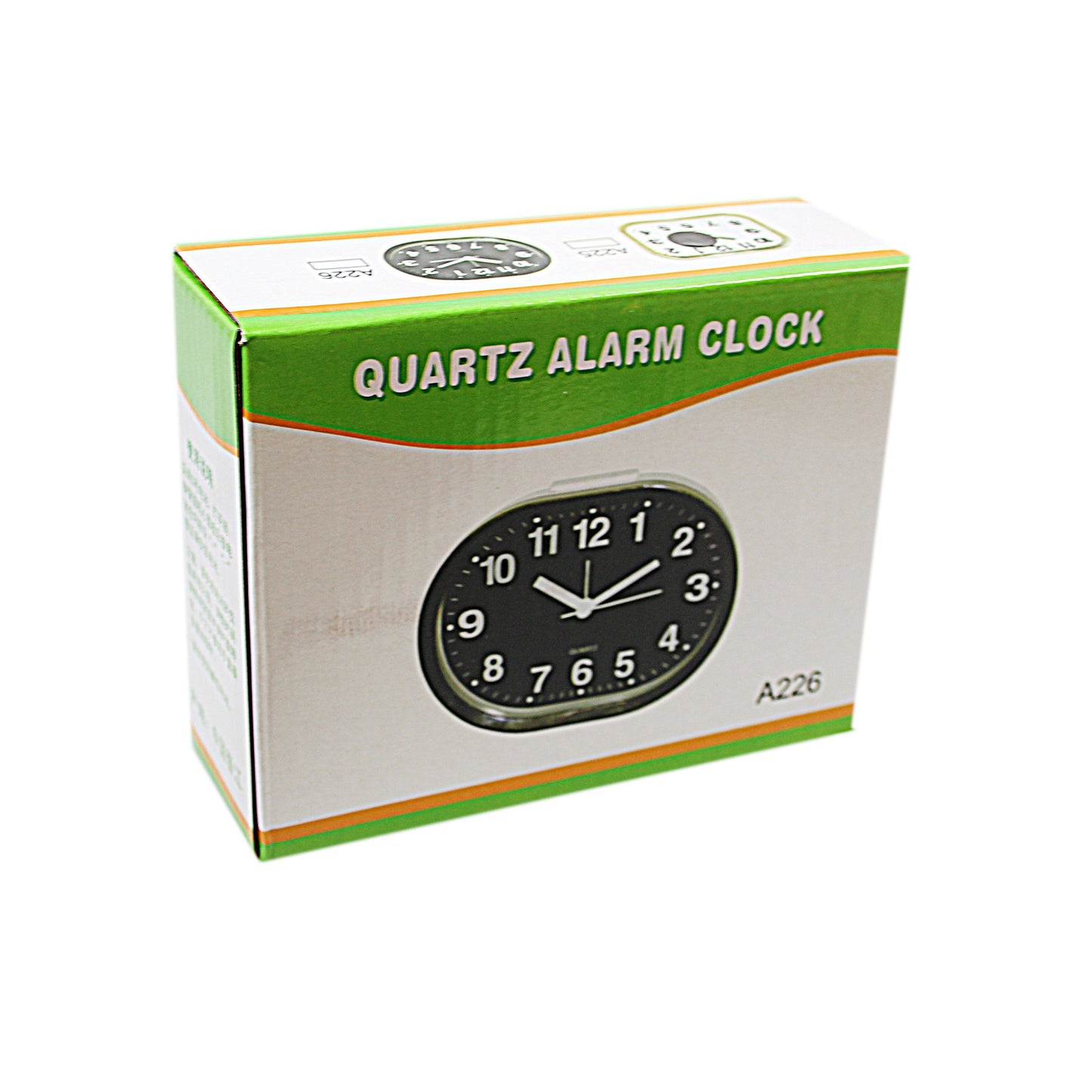 Rectangular Quartz Bedroom Desk Alarm Clock 4736 A  (Parcel Rate)