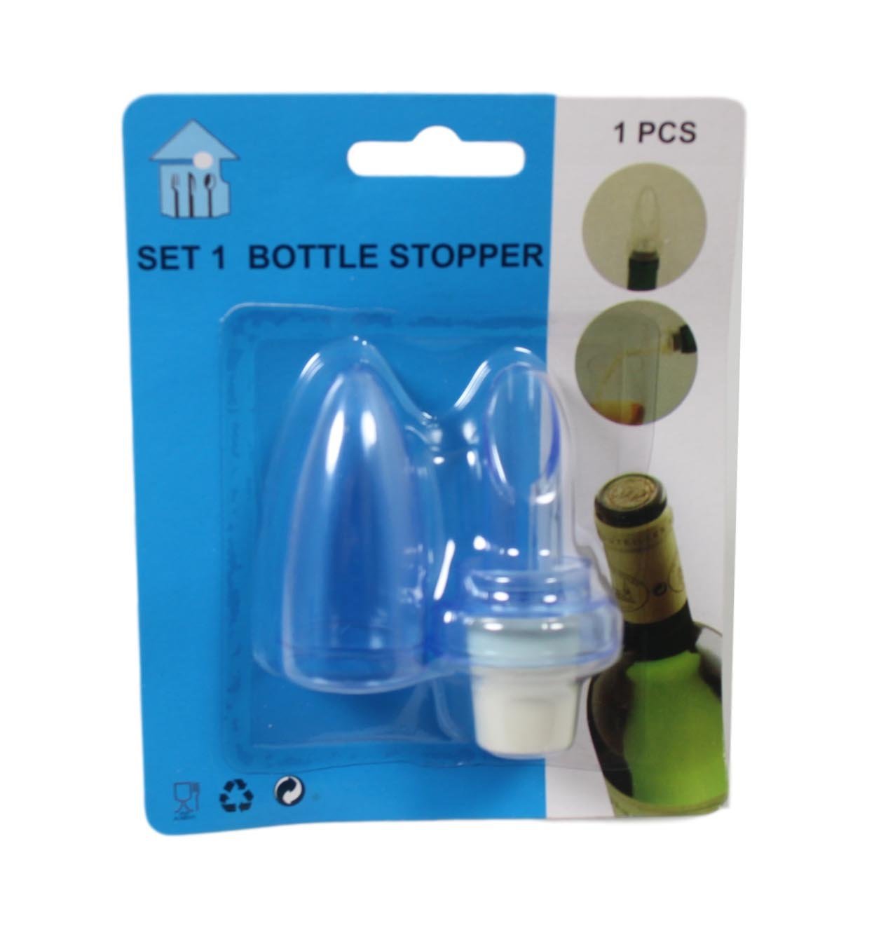 Bottle Stoppers Liquid Champagne Bottle Lid 2 In 1 Available In Red And Clear 5608 (Parcel Rate)