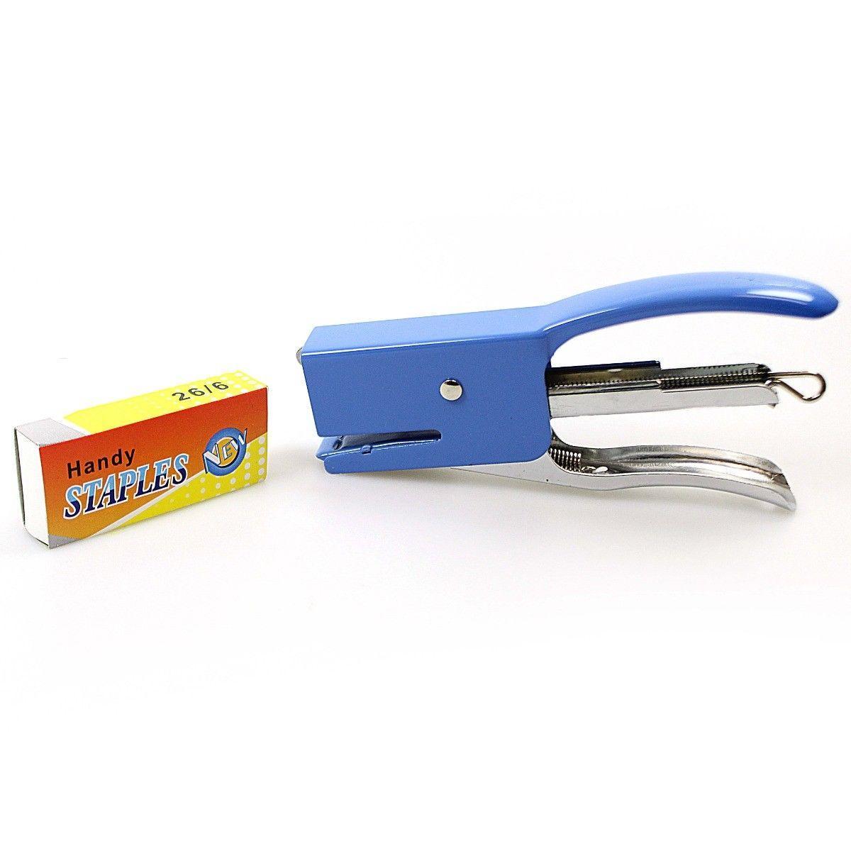 Stationery Stapler Set Ideal For School Home Office Staple Set 3 Colours 0496 (Parcel Rate)