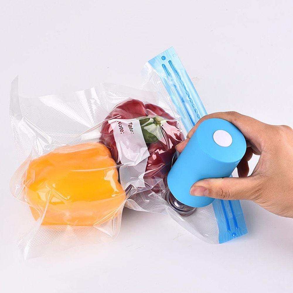 Mini Food Vacuum Bag Sealer USB Rechargeable 9.2 x 5.2 cm 56721 (Parcel Rate)