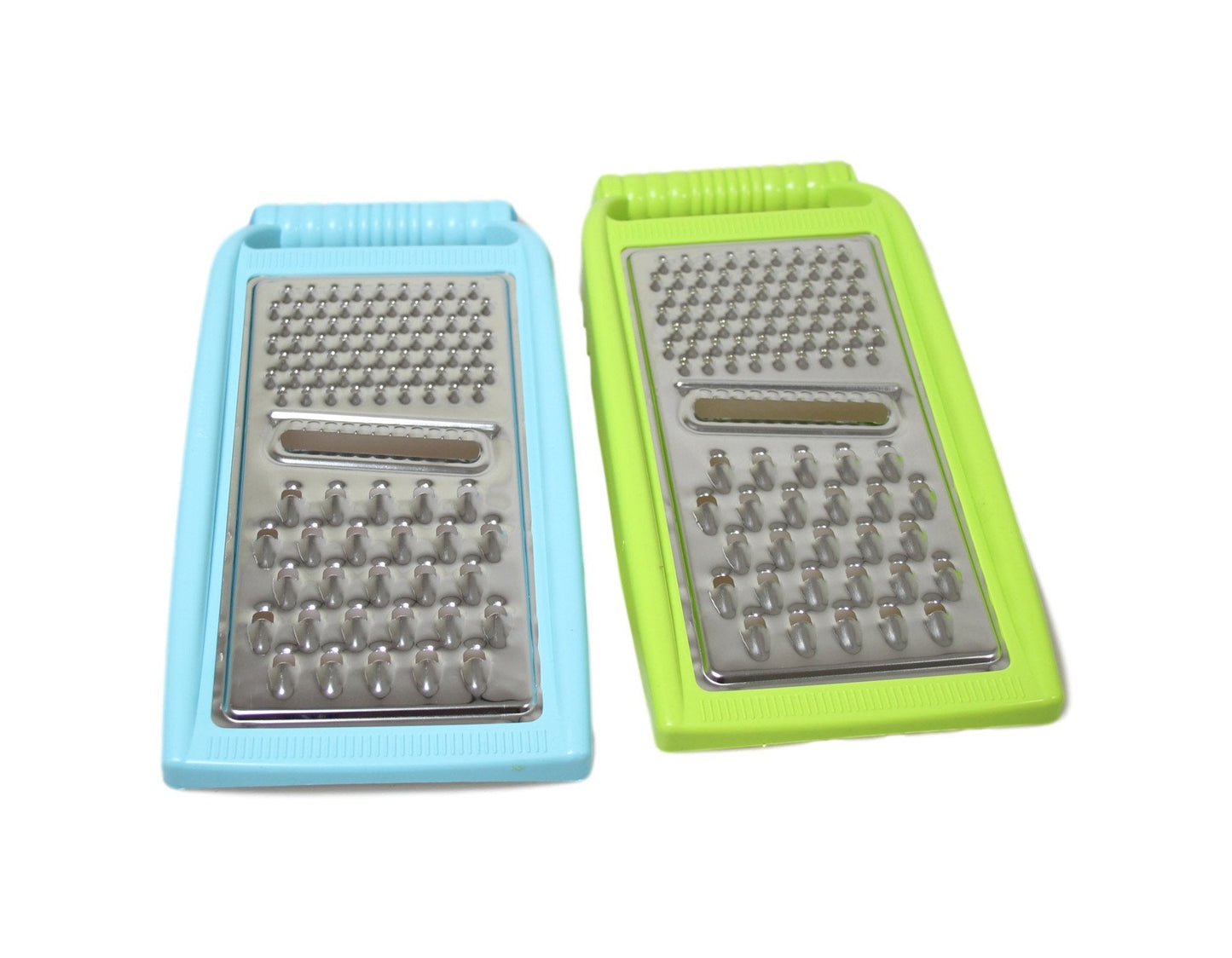 Kitchen Food Grater with Plastic Rim and Handle 21 x 11 cm Assorted Colours 5778 (Large Letter Rate)