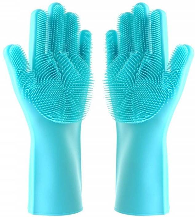 Better Glove Cleaning Washing Up Glove with Silicone Brush Bristles 32 cm 5792 (Parcel Rate)