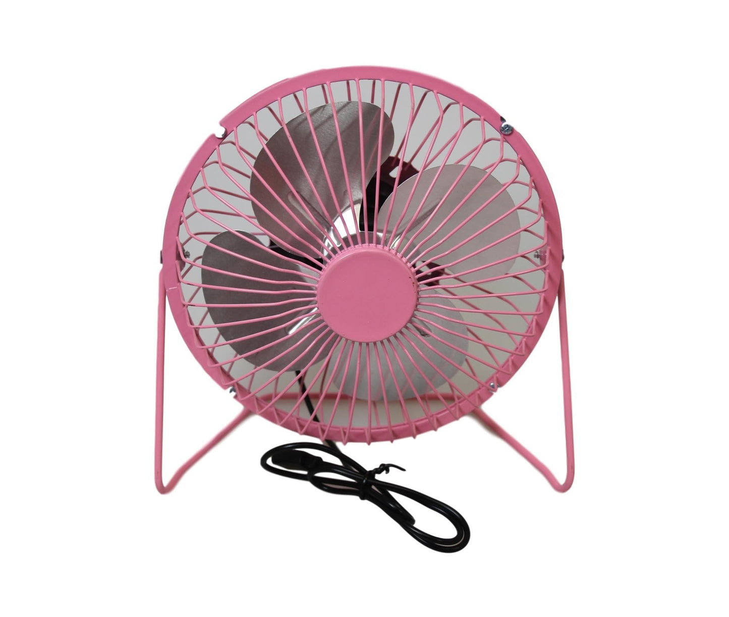 Metal USB Mini Desk Fan 17 x 19 cm Assorted Colours 5804 (Parcel Rate)