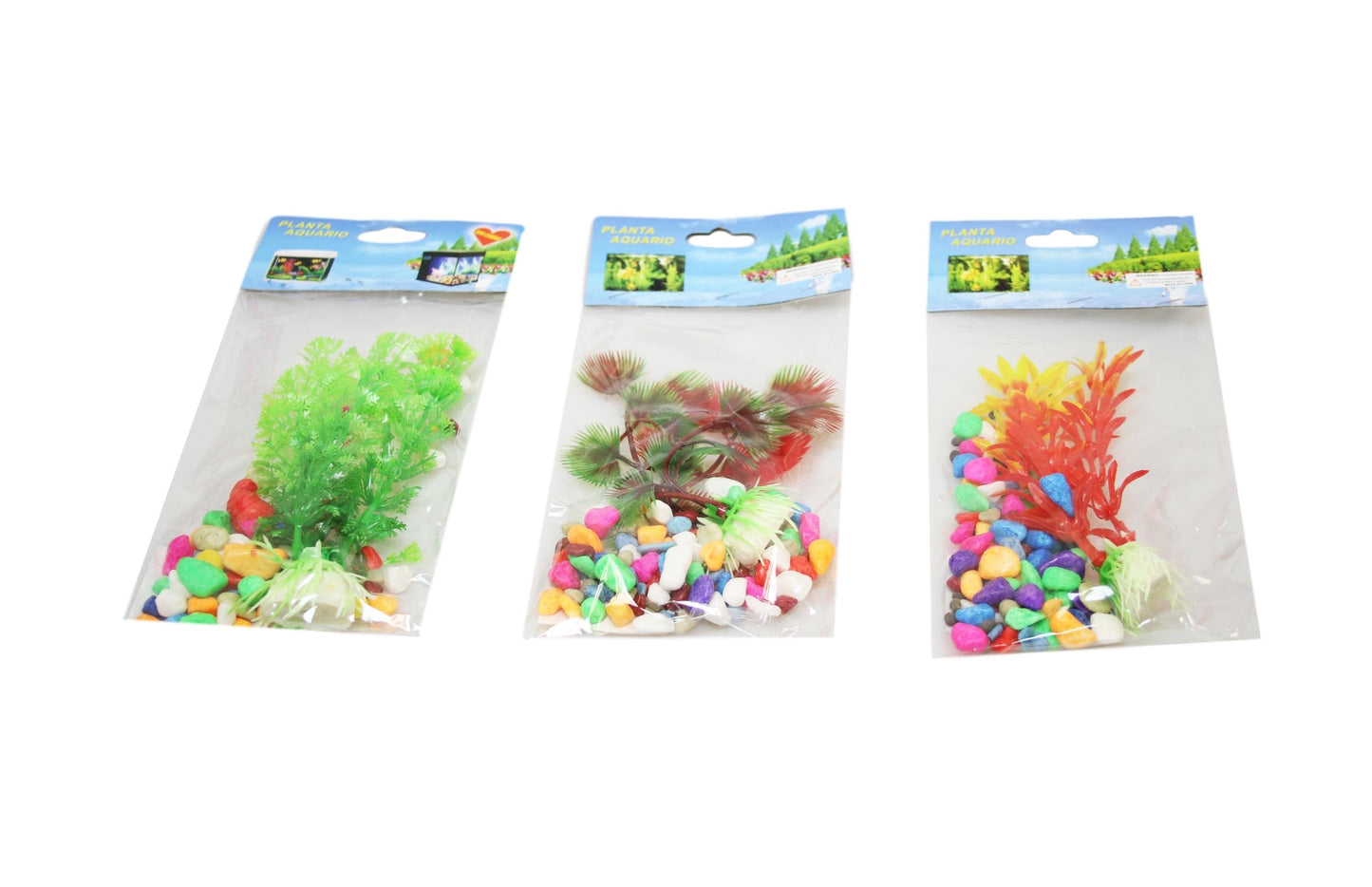 Artificial Fish Tank Aquarium Plants and Stones Assorted Designs 5896 A (Large Letter Rate)