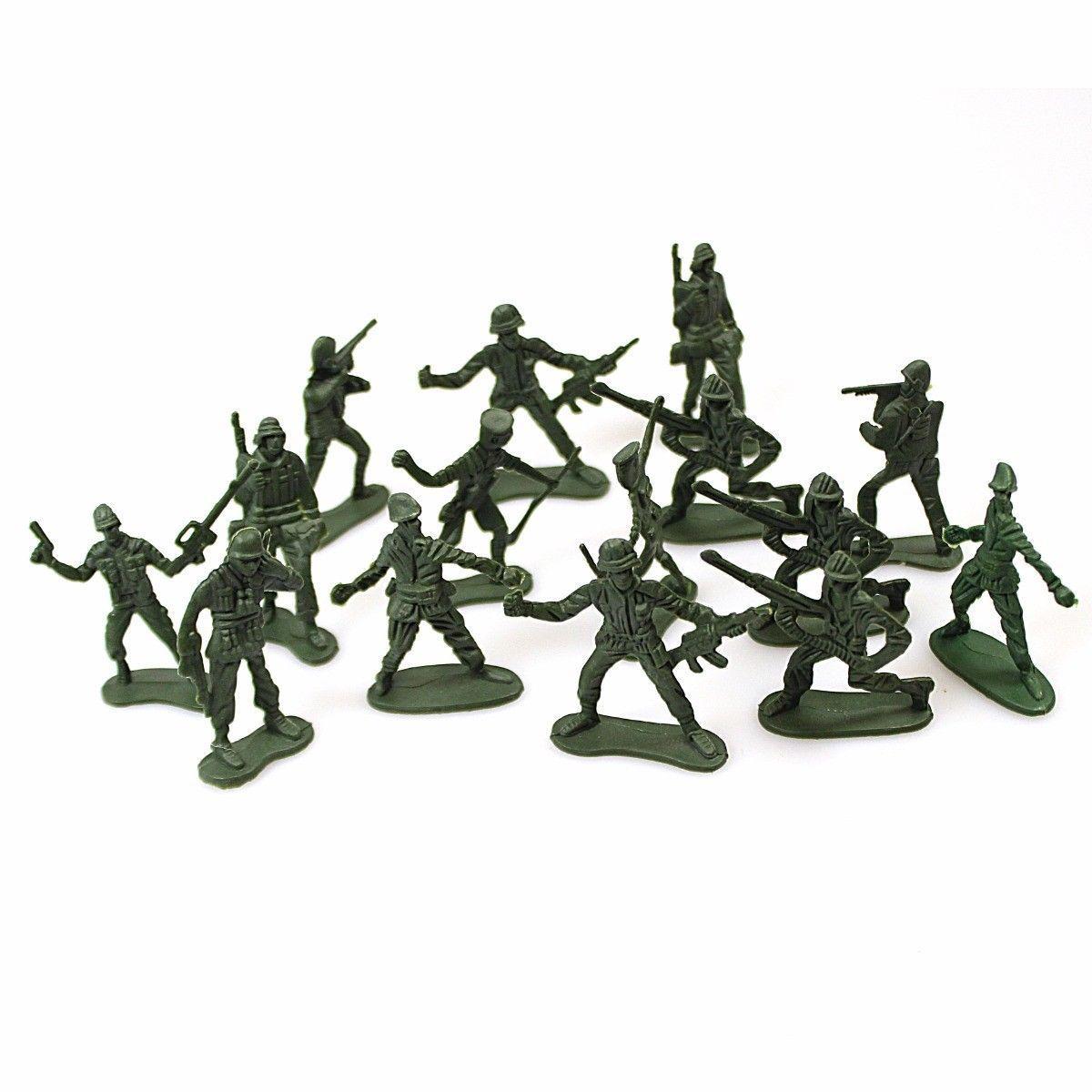 Pack Of 50 Toy Soldiers Assorted Sizes and Designs 3-7cm B65035 (Parcel Rate)