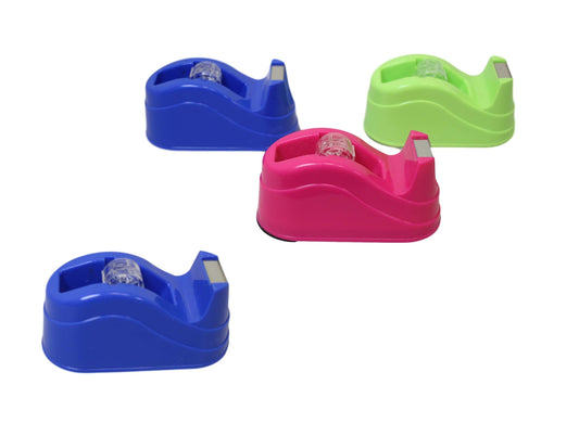 Plastic Tape Dispenser 10 cm Assorted Colours 5929 (Parcel Rate)