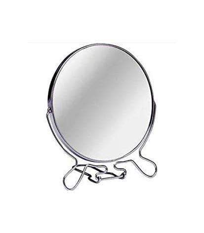 4 Inch Cosmetic Make up Shaving Magnifying Round on Stand 2 Sided Mirrors 5955 (Large Letter Rate)